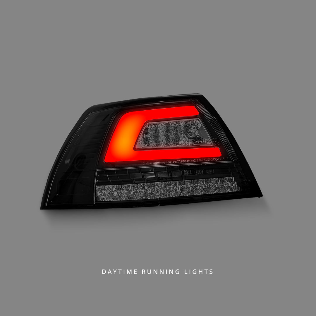Holden Commodore VE Sedan (2006 - 2013) Sequential Black 3D LED Indicator Tail Lights LH + RH