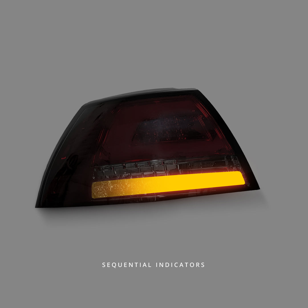 Holden Commodore VE Sedan (2006 - 2013) Sequential Smoke Red 3D LED Indicator Tail Lights LH + RH