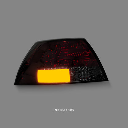 Holden Commodore VE Sedan (2006 - 2013) Smoke Red LED Tail Lights LH + RH