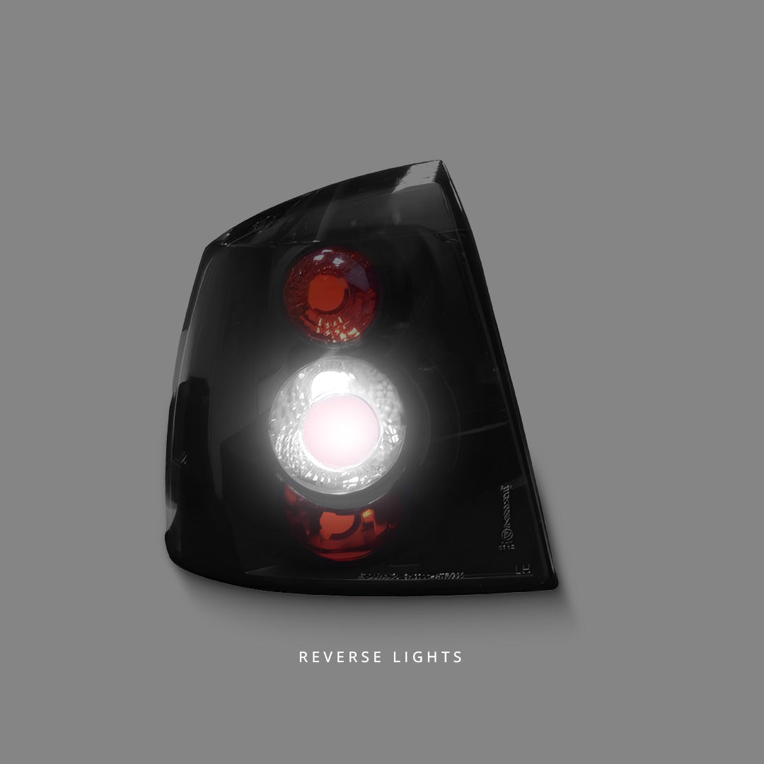 Holden Astra TS (1998 - 2004) Black Altezza Tail Lights LH + RH