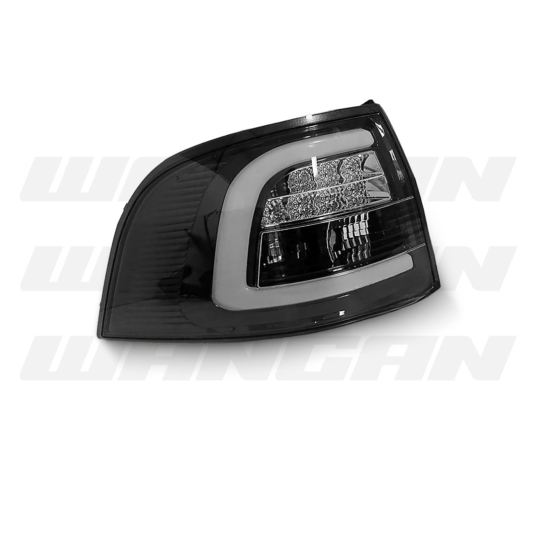 Holden Commodore VE / VF (2008 - 2016) 3D Light Bar Black LED Tail Lights LH + RH