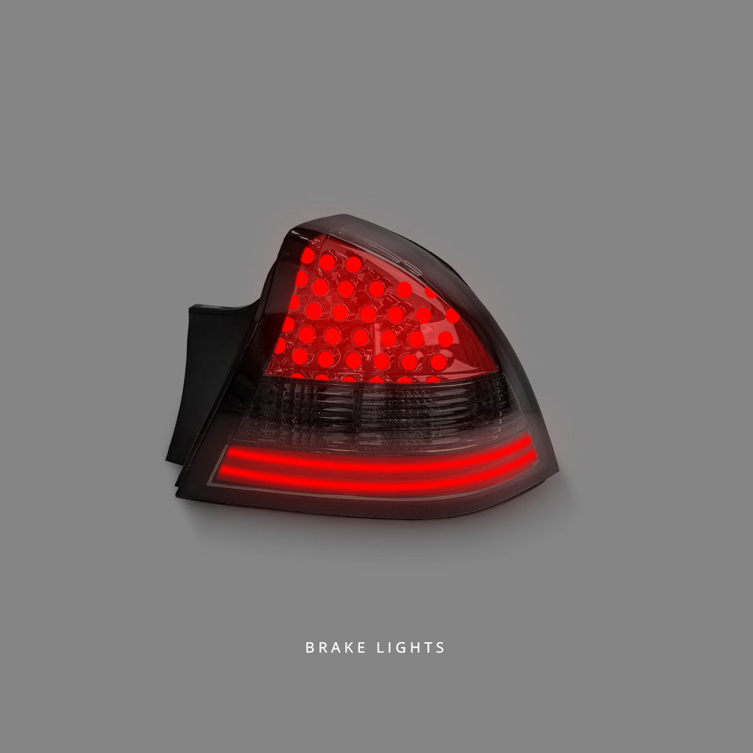 Holden Commodore VY Sedan (2002 - 2004) Smoked LED Tail Lights LH + RH