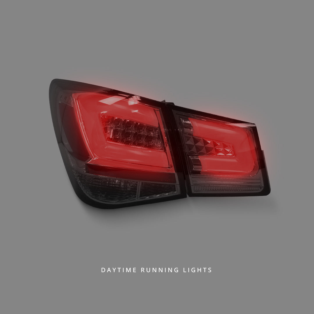 Holden Cruze JG / JH (2009 - 2014) Smoked Black LED Tail Lights LH + RH