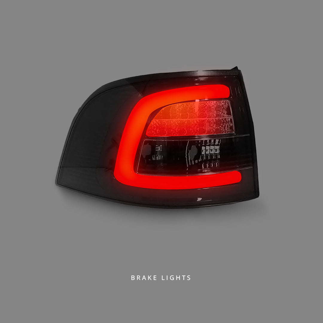 Holden Commodore VE / VF (2008 - 2016) 3D Light Bar Black Edition LED Tail Lights LH + RH