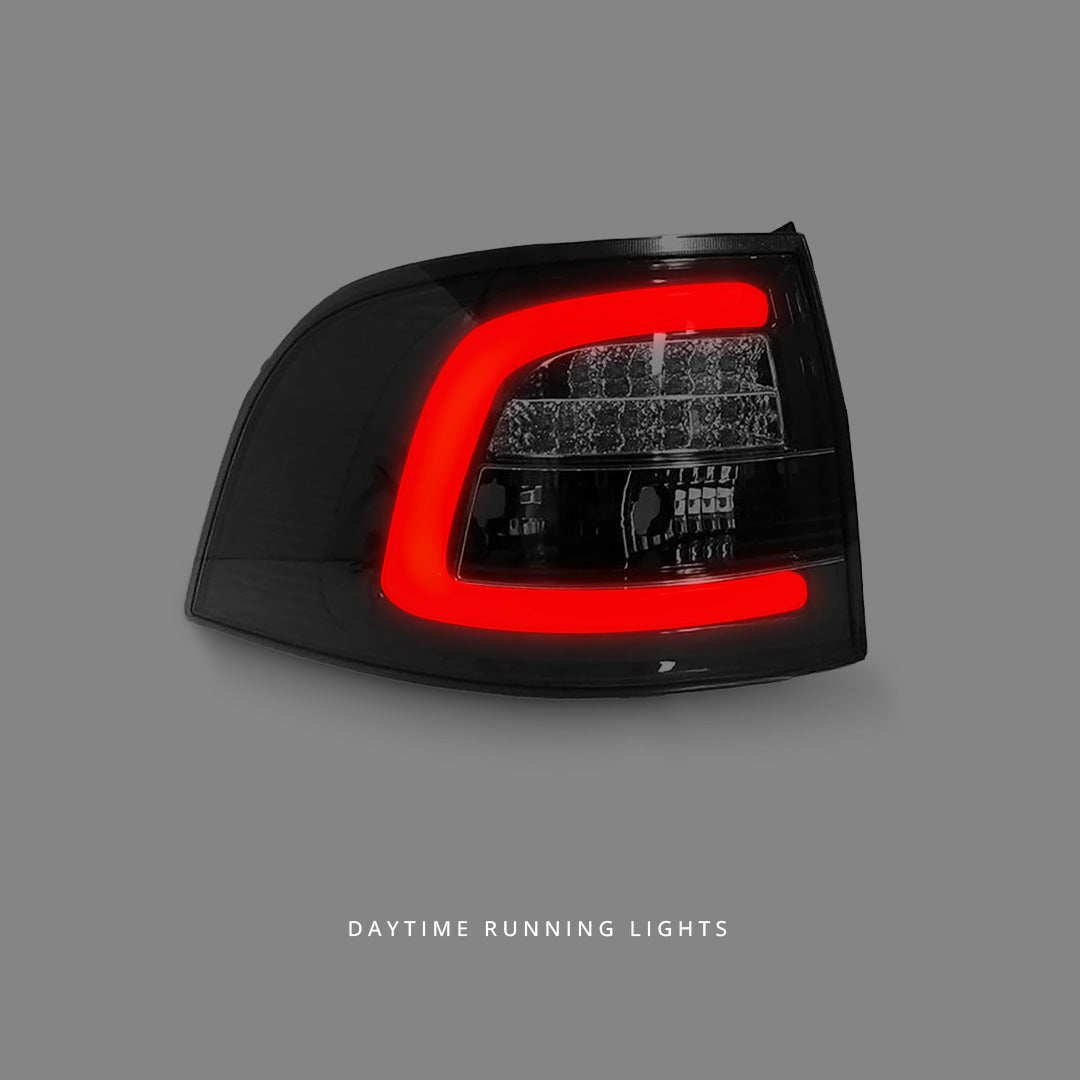 Holden Commodore VE / VF (2008 - 2016) 3D Light Bar Black Edition LED Tail Lights LH + RH