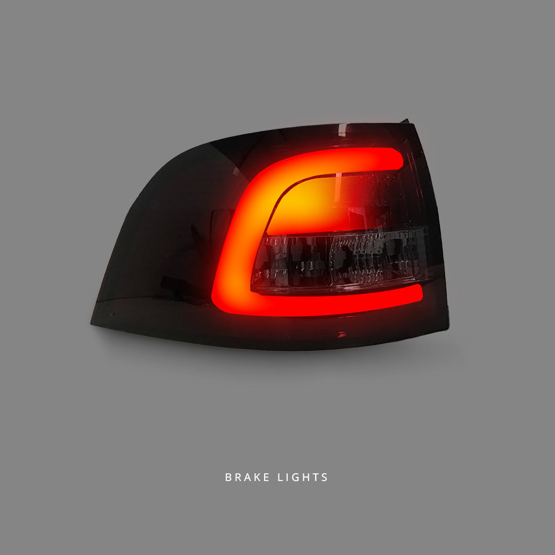 Holden Commodore VE / VF Wagon (2008 - 2016) 3D Smoke Red LED Tail Lights LH + RH