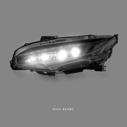 Honda Civic FC1 / FK7 / FK8 Type R (2016 - 2021) Sequential RGB Full LED Projector Headlights LH + RH