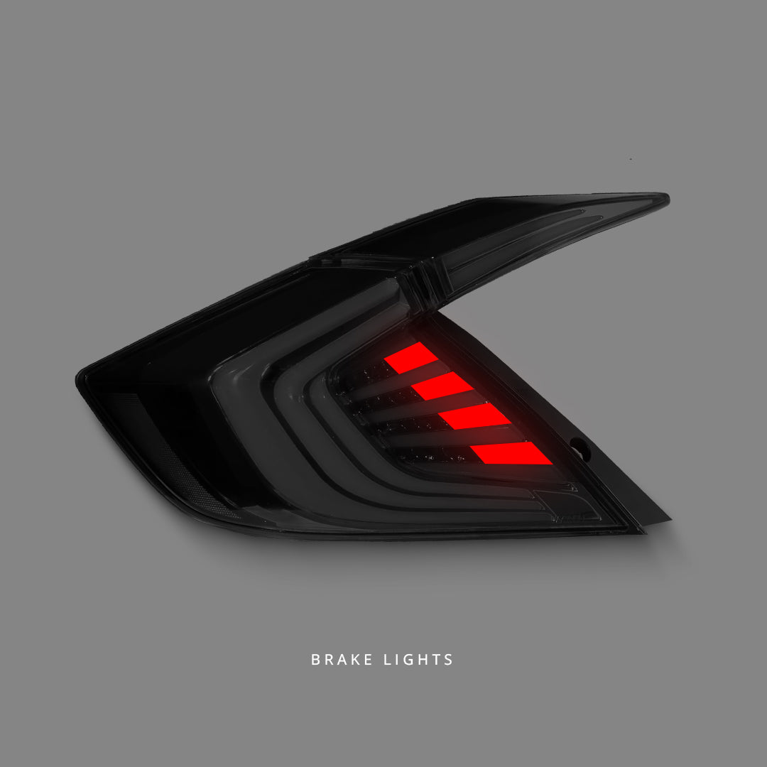 Honda Civic FK (2016 - 2019) Smoke LED Dynamic Tail Lights LH + RH