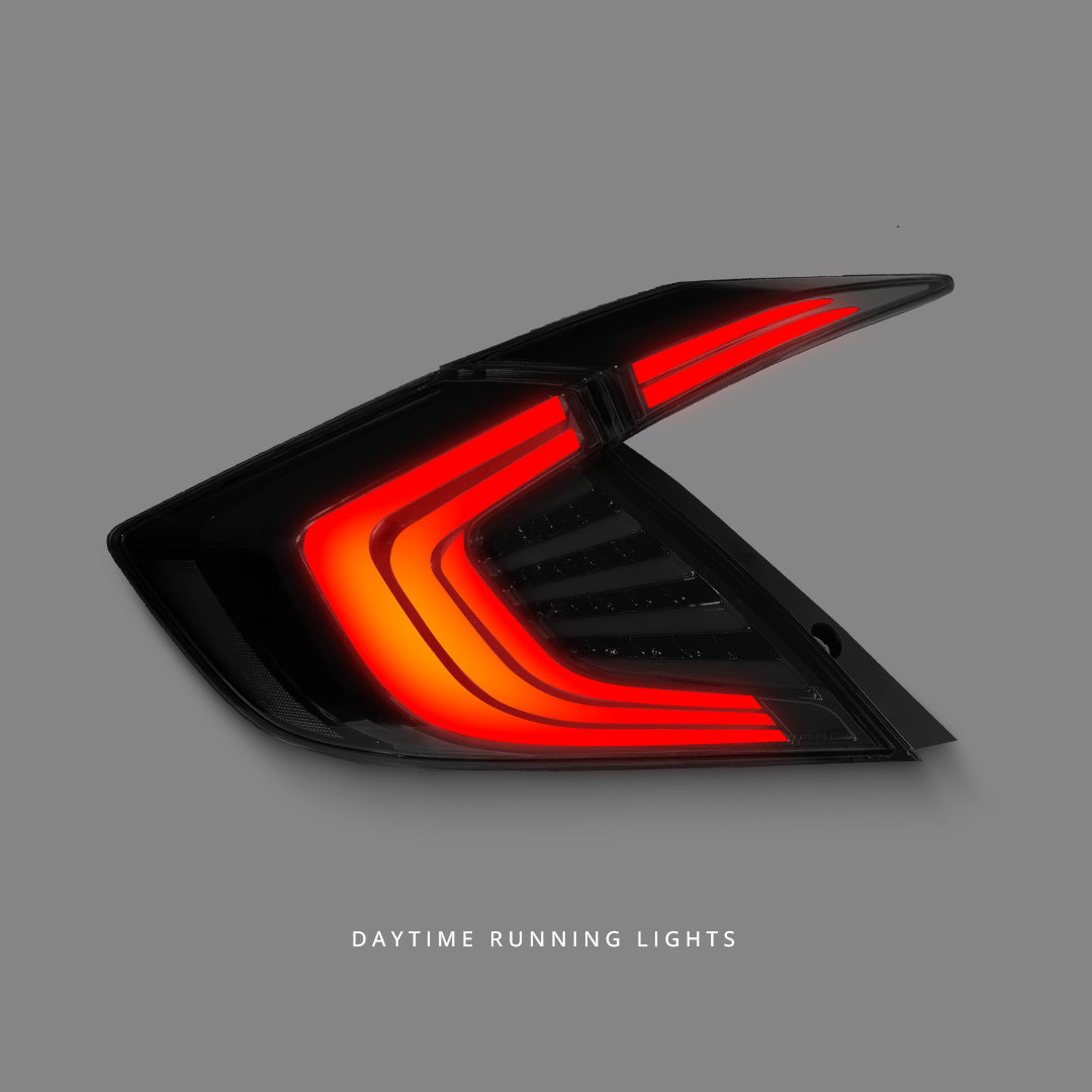 Honda Civic FK (2016 - 2019) Smoke LED Dynamic Tail Lights LH + RH