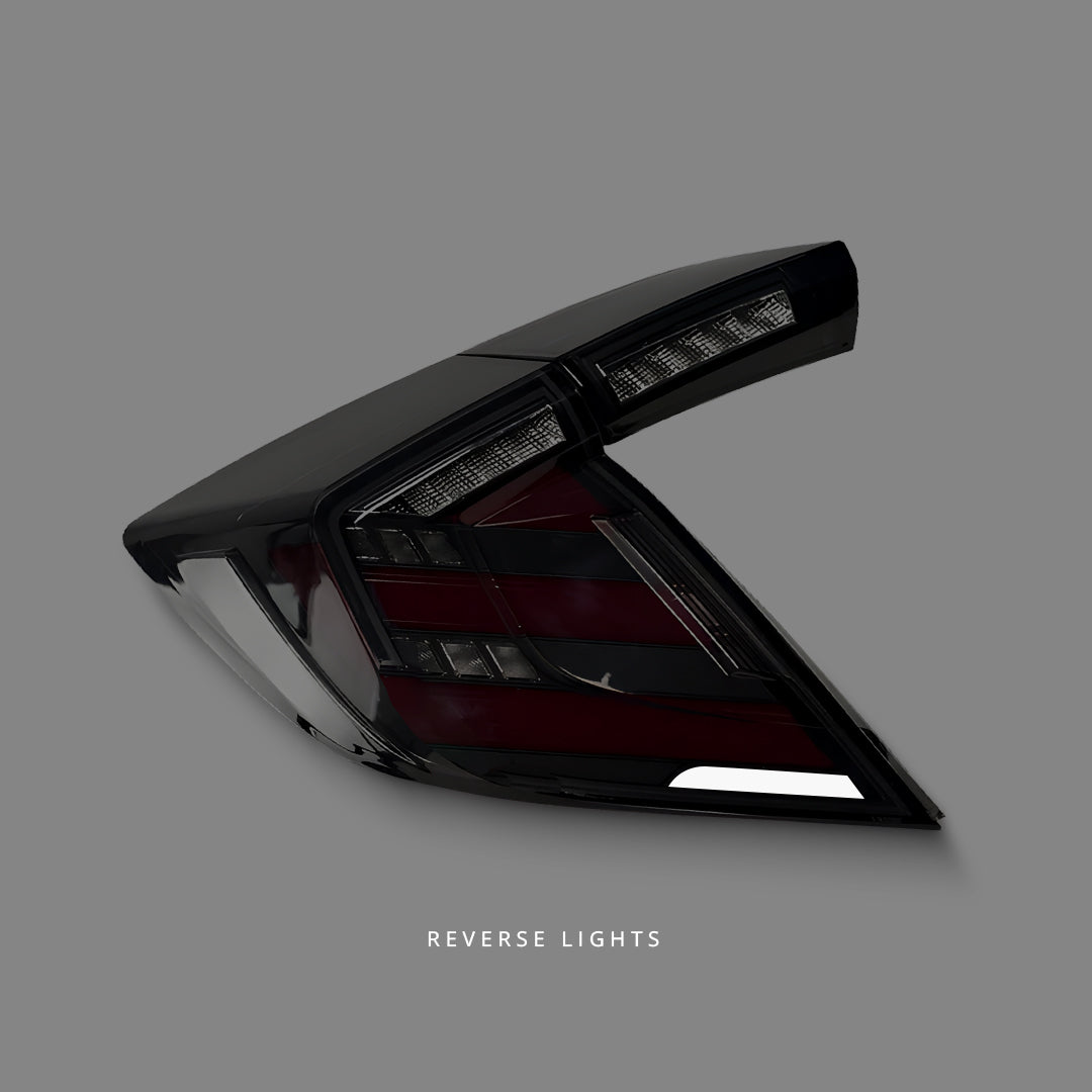 Honda Civic FK7 / FK8 (2016 - 2021) Sequential Mugen Style Smoke LED Tail Lights LH + RH