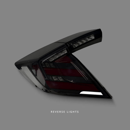 Honda Civic FK7 / FK8 (2016 - 2021) Sequential Mugen Style Smoke LED Tail Lights LH + RH