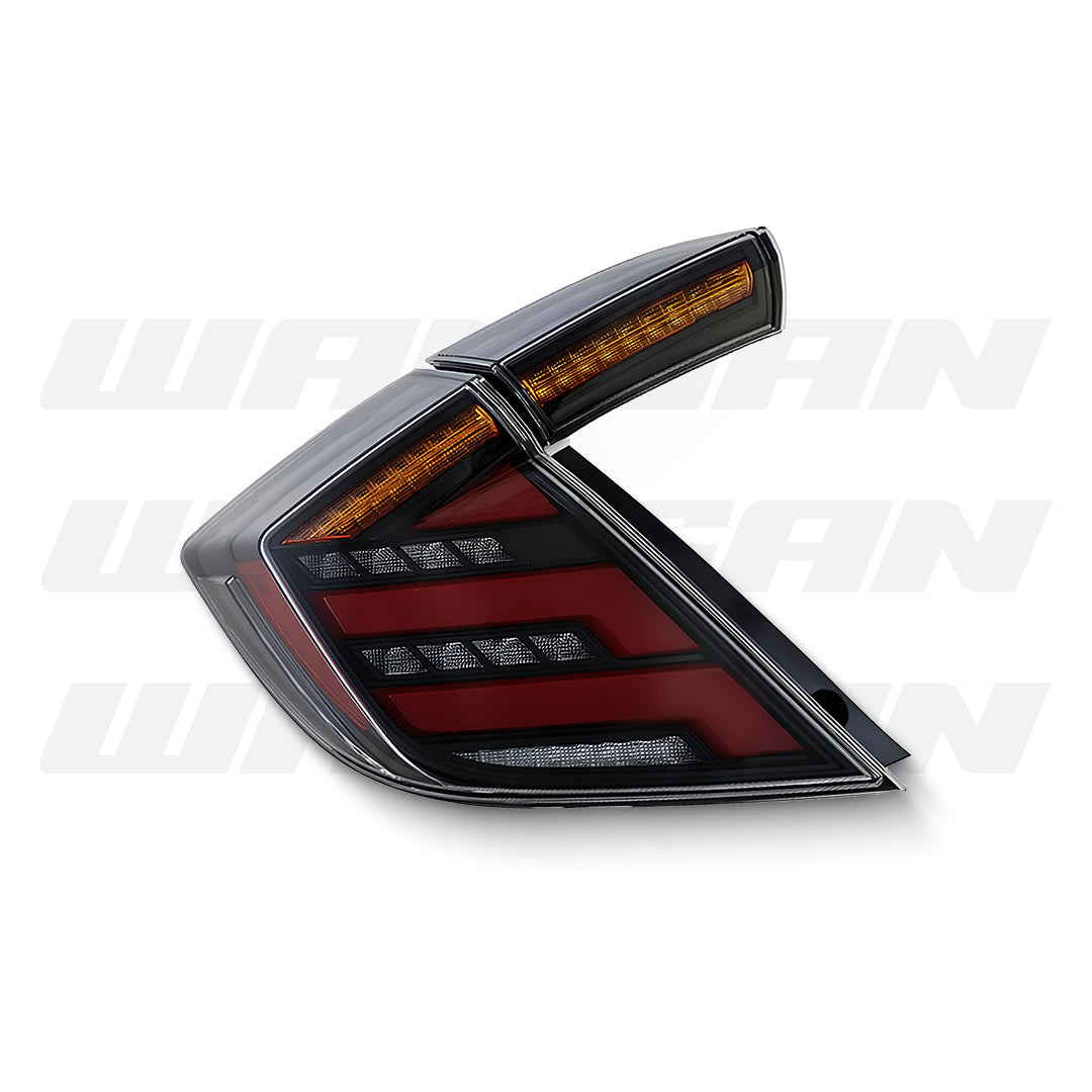 Honda Civic FK7 / FK8 (2016 - 2021) Sequential Clear V2 LED Tail Lights LH + RH