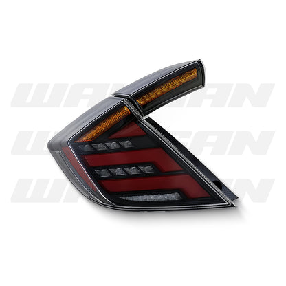 Honda Civic FK7 / FK8 (2016 - 2021) Sequential Clear V2 LED Tail Lights LH + RH