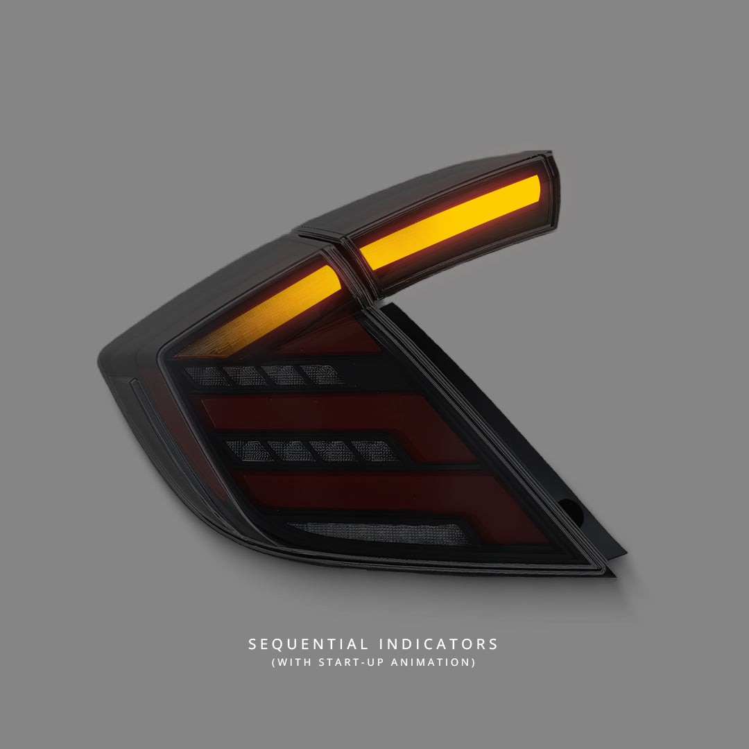Honda Civic FK7 / FK8 (2016 - 2021) Sequential Smoke V2 LED Tail Lights LH + RH