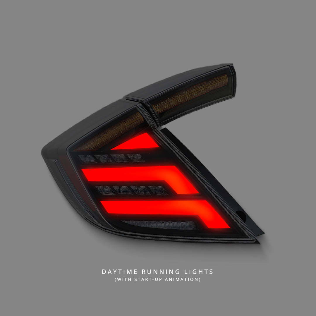Honda Civic FK7 / FK8 (2016 - 2021) Sequential Smoke V2 LED Tail Lights LH + RH