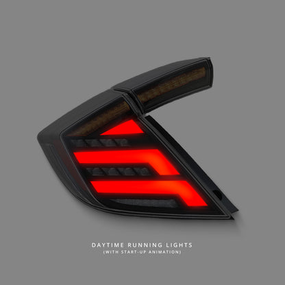 Honda Civic FK7 / FK8 (2016 - 2021) Sequential Smoke V2 LED Tail Lights LH + RH