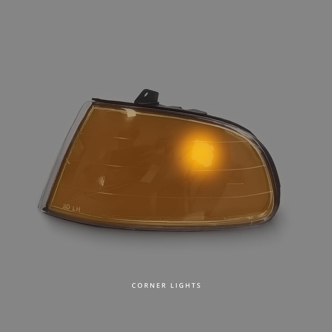 Honda Civic EG Hatchback (1991 - 1995) Black Corner Lights LH + RH