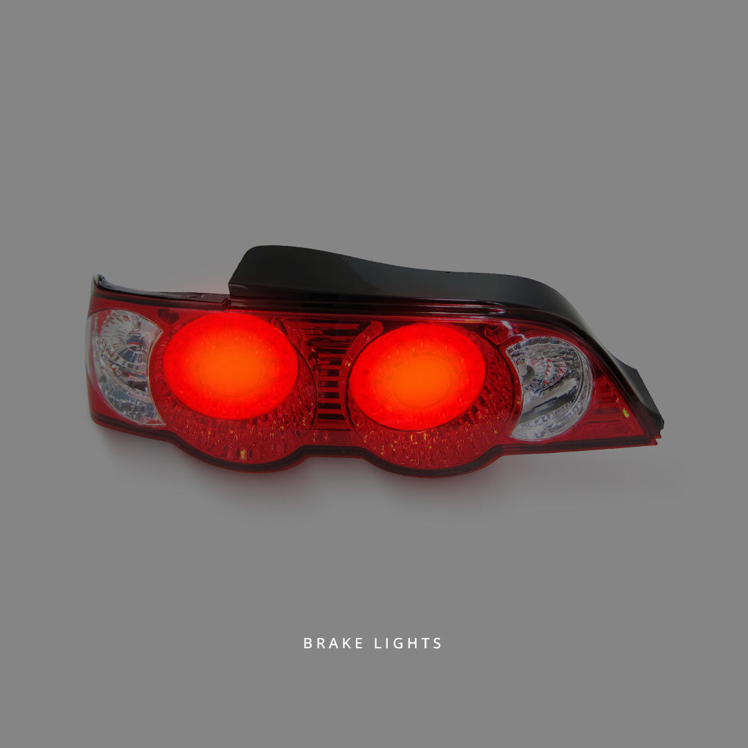 Honda Integra DC5 (2001 - 2003) Clear Red LED Tail Lights LH + RH