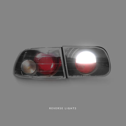 Honda Civic EG (1992 - 1995) Black Altezza Tail Lights LH + RH