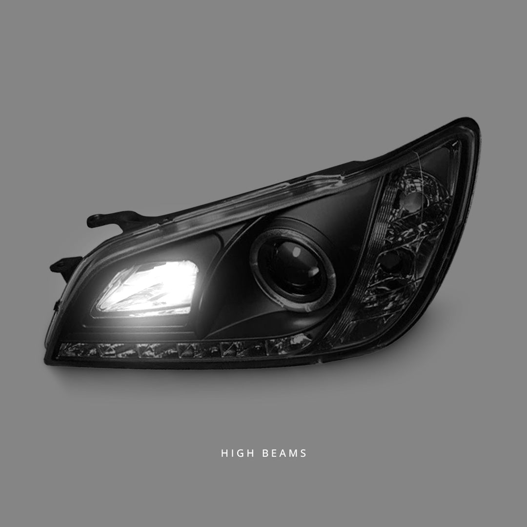 Lexus IS300 JCE10 (2001 - 2005) Black CCFL DRL Projector Headlights LH + RH