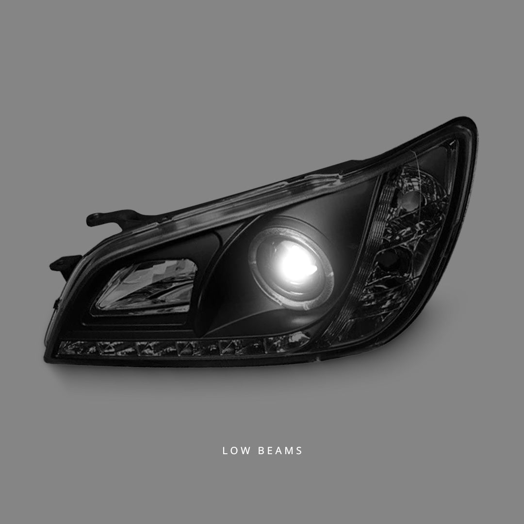 Lexus IS300 JCE10 (2001 - 2005) Black CCFL DRL Projector Headlights LH + RH
