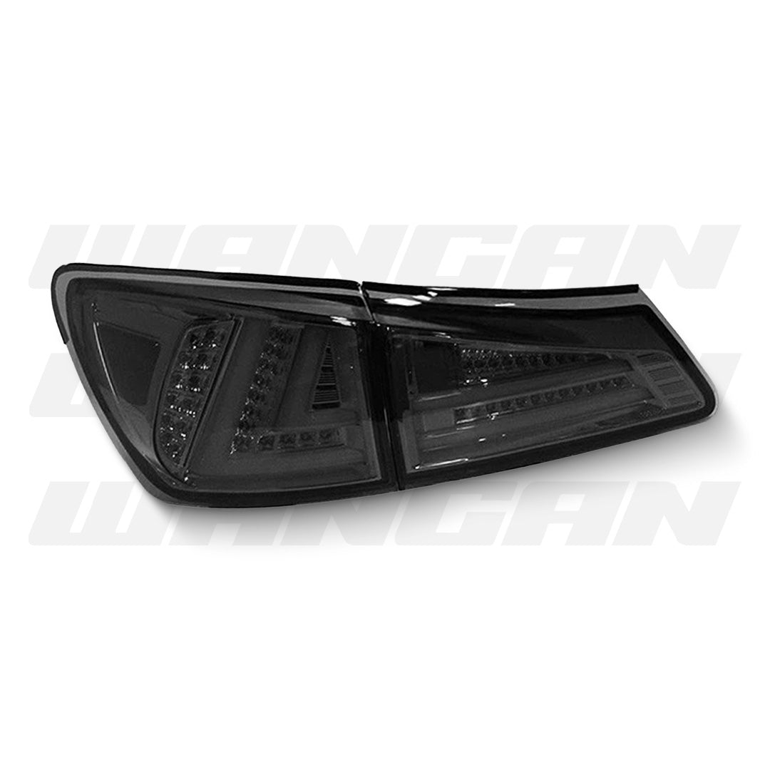 Lexus IS GSE20 / GSE21 / USE20 (2005 - 2013) Smoke Black LED Light Bar Tail Lights LH + RH