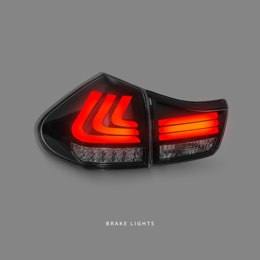 Lexus RX GSU / MCU / MHU (2004 - 2009) Sequential Black LED Tail Lights LH + RH
