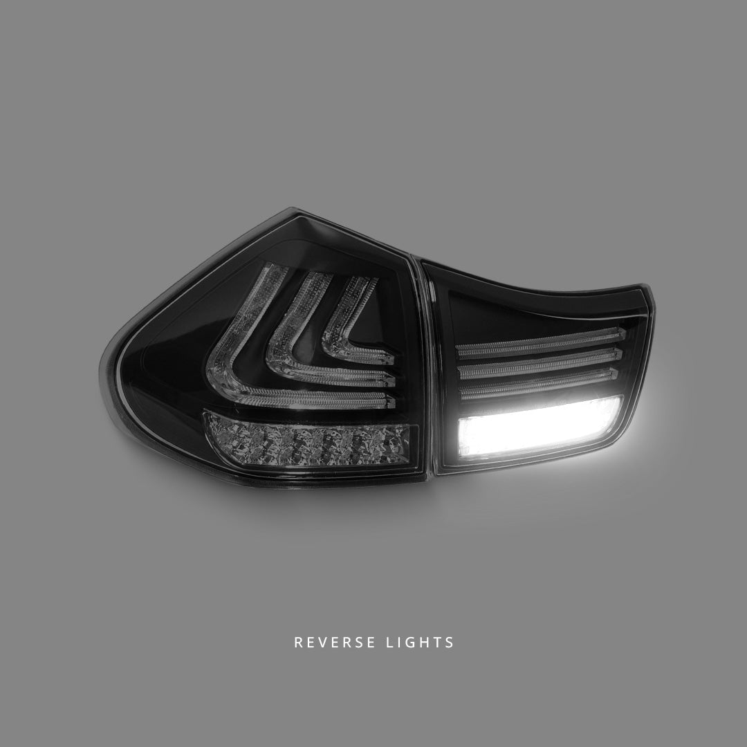 Lexus RX GSU / MCU / MHU (2004 - 2009) Sequential Black LED Tail Lights LH + RH