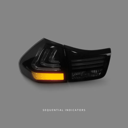 Lexus RX GSU / MCU / MHU (2004 - 2009) Sequential Smoked LED Tail Lights LH + RH