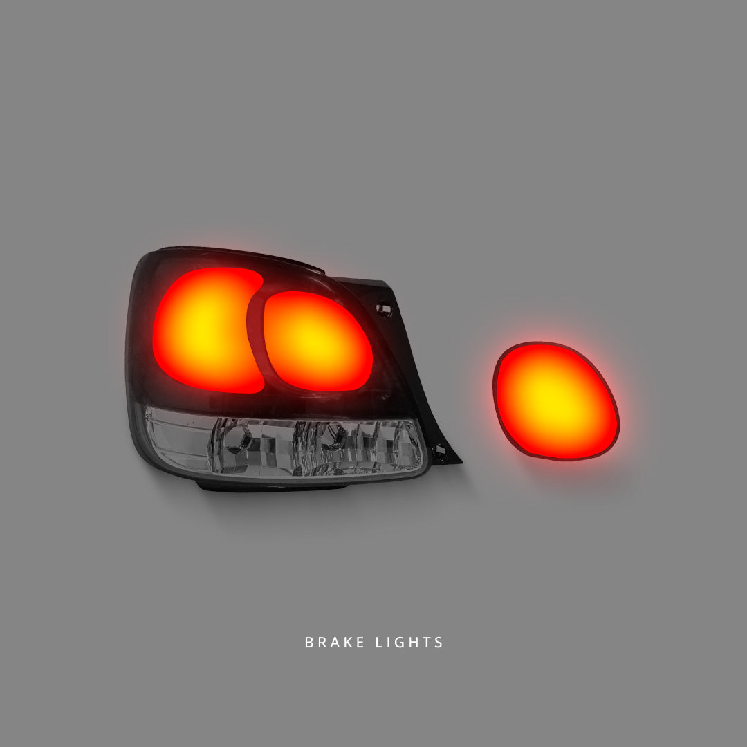 Lexus GS S160 (1998 - 2005) Clear Red LED Tail Lights and LED Fog lights LH + RH