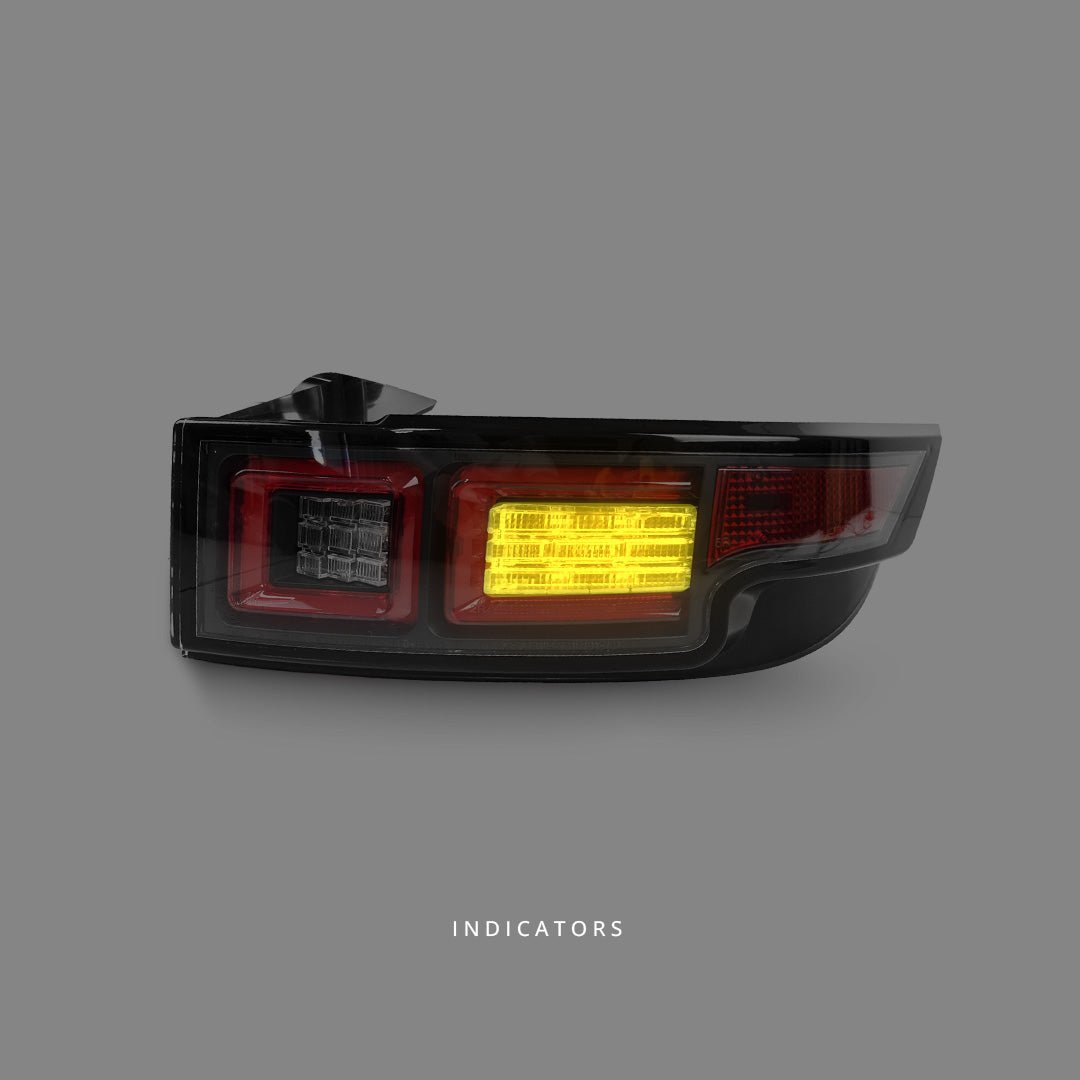 Land Rover Range Rover Evoque L538 (2011 - 2015) Black LED Tail Lights LH + RH