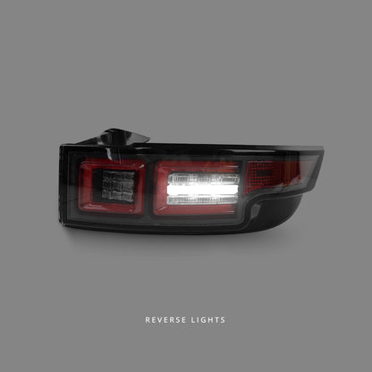 Land Rover Range Rover Evoque L538 (2011 - 2015) Black LED Tail Lights LH + RH