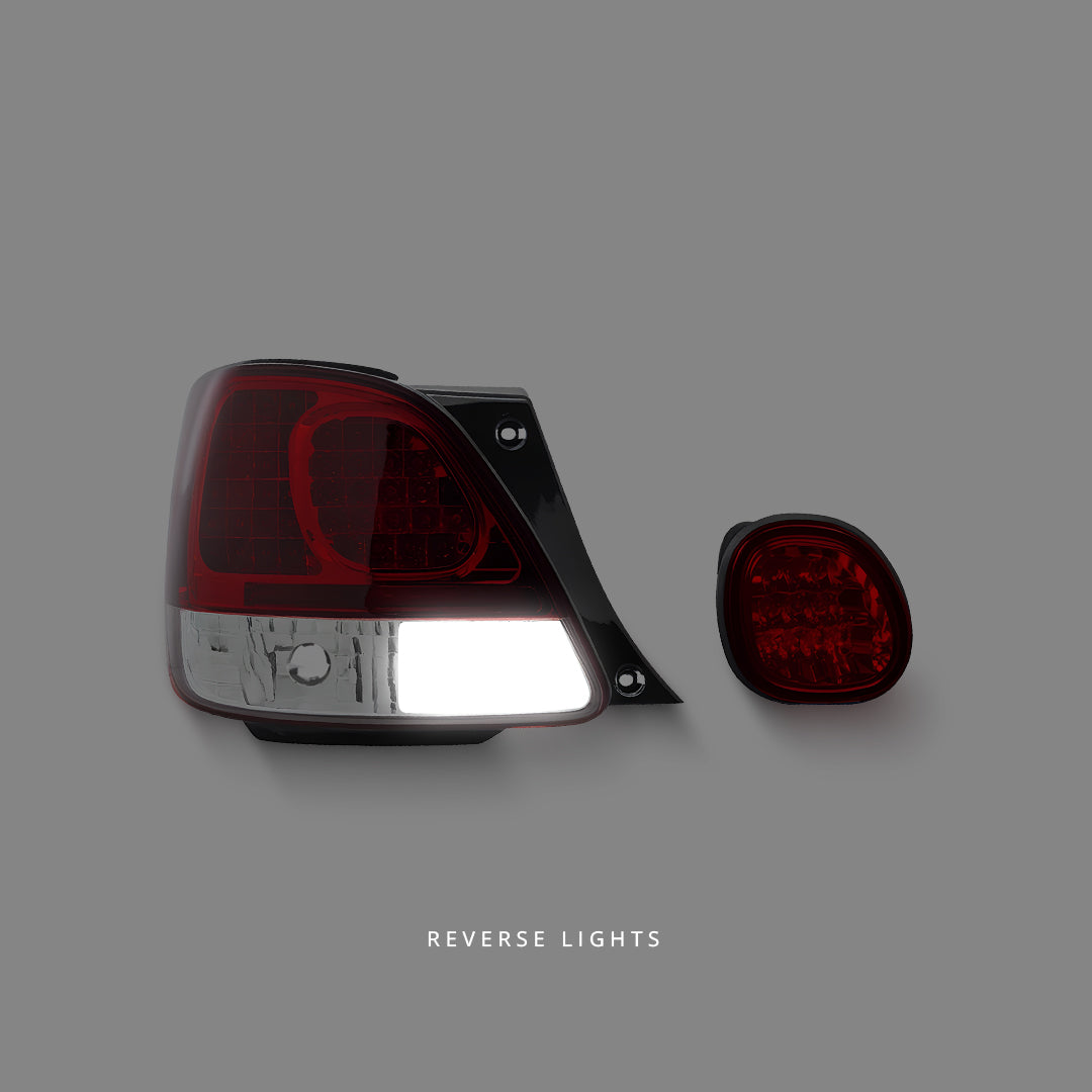 Lexus GS S160 (1998 - 2005) Clear Red LED Tail Lights LH + RH