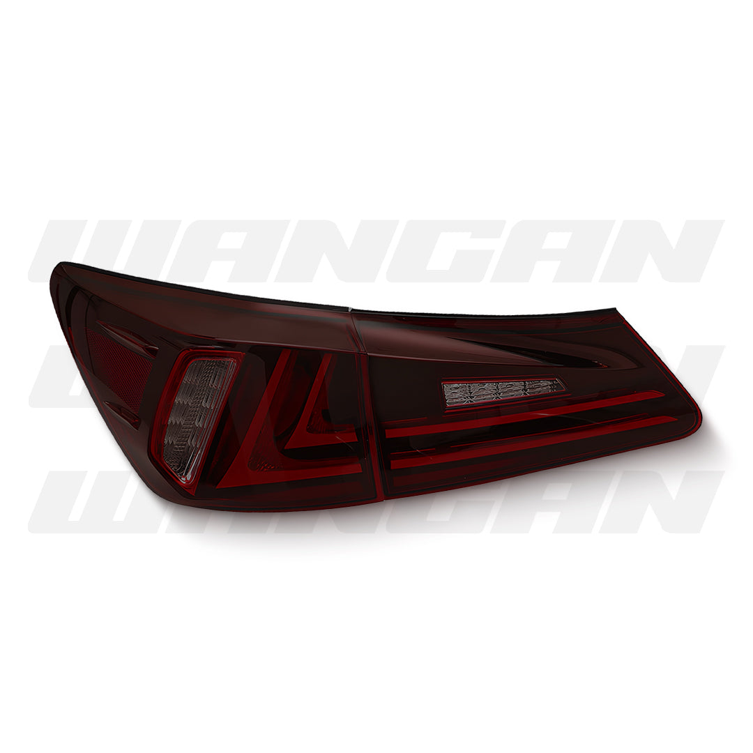 Lexus IS GSE20 / GSE21 / USE20 (2005 - 2013) Sequential Clear Red Full LED Light Bar Tail Lights LH + RH