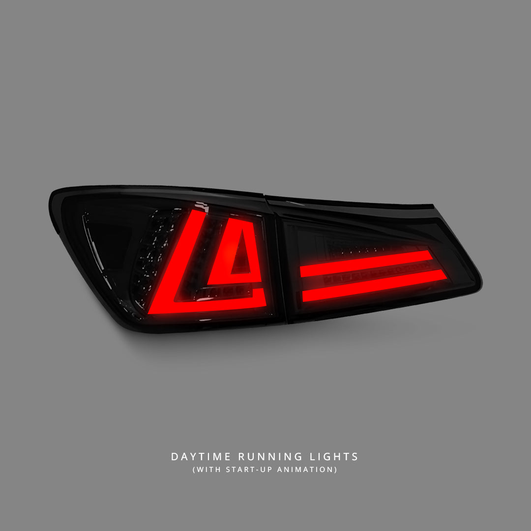 Lexus IS GSE20 / GSE21 / USE20 (2005 - 2013) Sequential Spec D Smoke LED Tail Lights LH + RH
