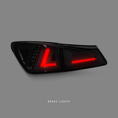 Lexus IS GSE20 / GSE21 / USE20 (2005 - 2013) Sequential Spec D Smoke LED Tail Lights LH + RH