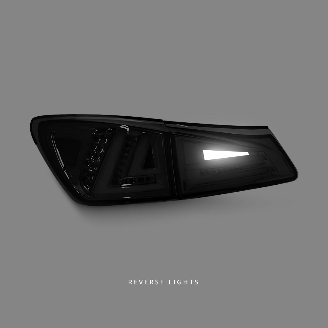 Lexus IS GSE20 / GSE21 / USE20 (2005 - 2013) Sequential Spec D Smoke LED Tail Lights LH + RH