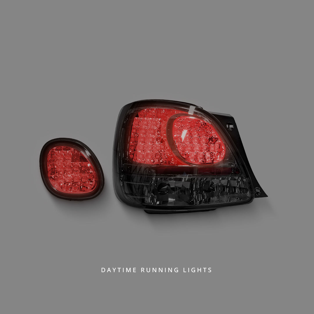 Lexus GS S160 (1998 - 2005) Smoke LED Tail Lights and Fog lights LH + RH