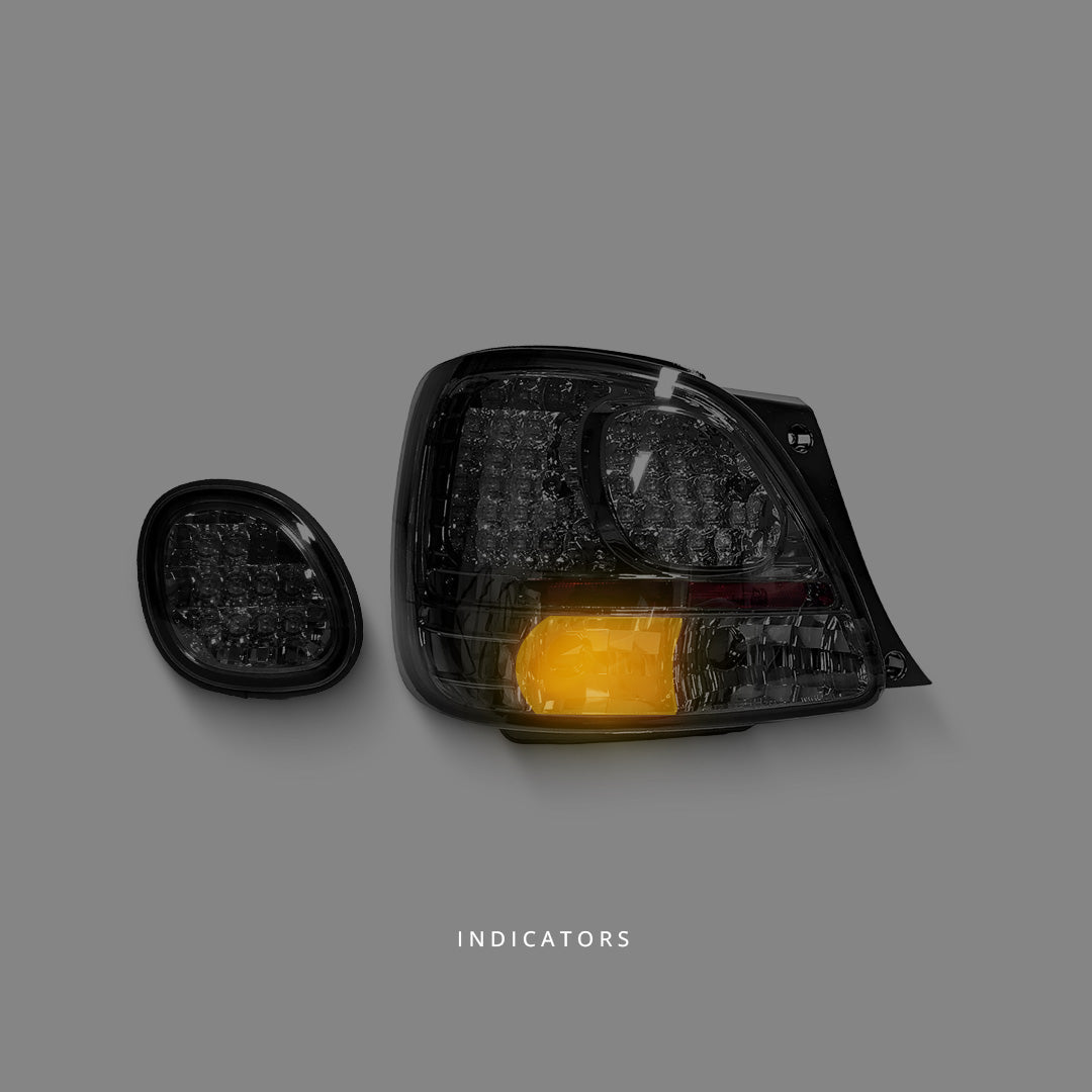 Lexus GS S160 (1998 - 2005) Smoke LED Tail Lights and Fog lights LH + RH
