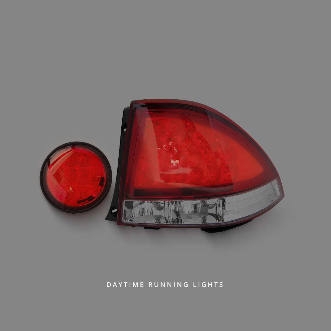 Lexus IS GXE10 / JCE10 (1999 - 2005) Clear Red LED Tail Lights and Fog Lights LH + RH