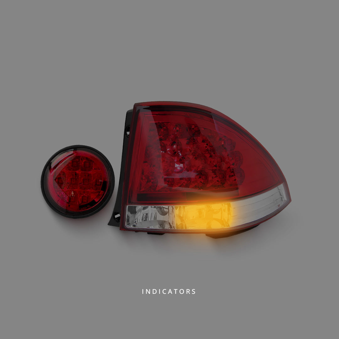 Lexus IS GXE10 / JCE10 (1999 - 2005) Clear Red LED Tail Lights and Fog Lights LH + RH