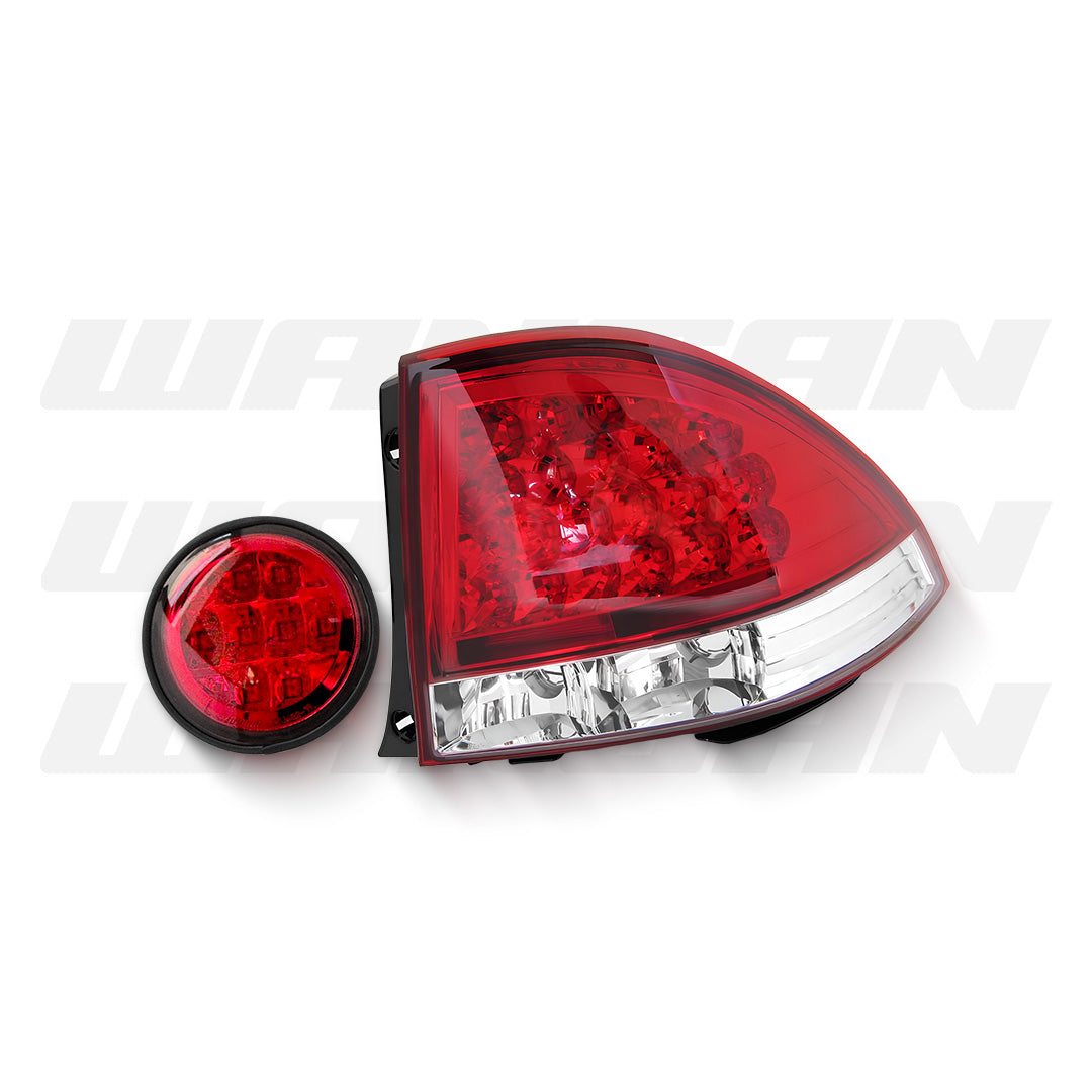 Lexus IS GXE10 / JCE10 (1999 - 2005) Clear Red LED Tail Lights and Fog Lights LH + RH