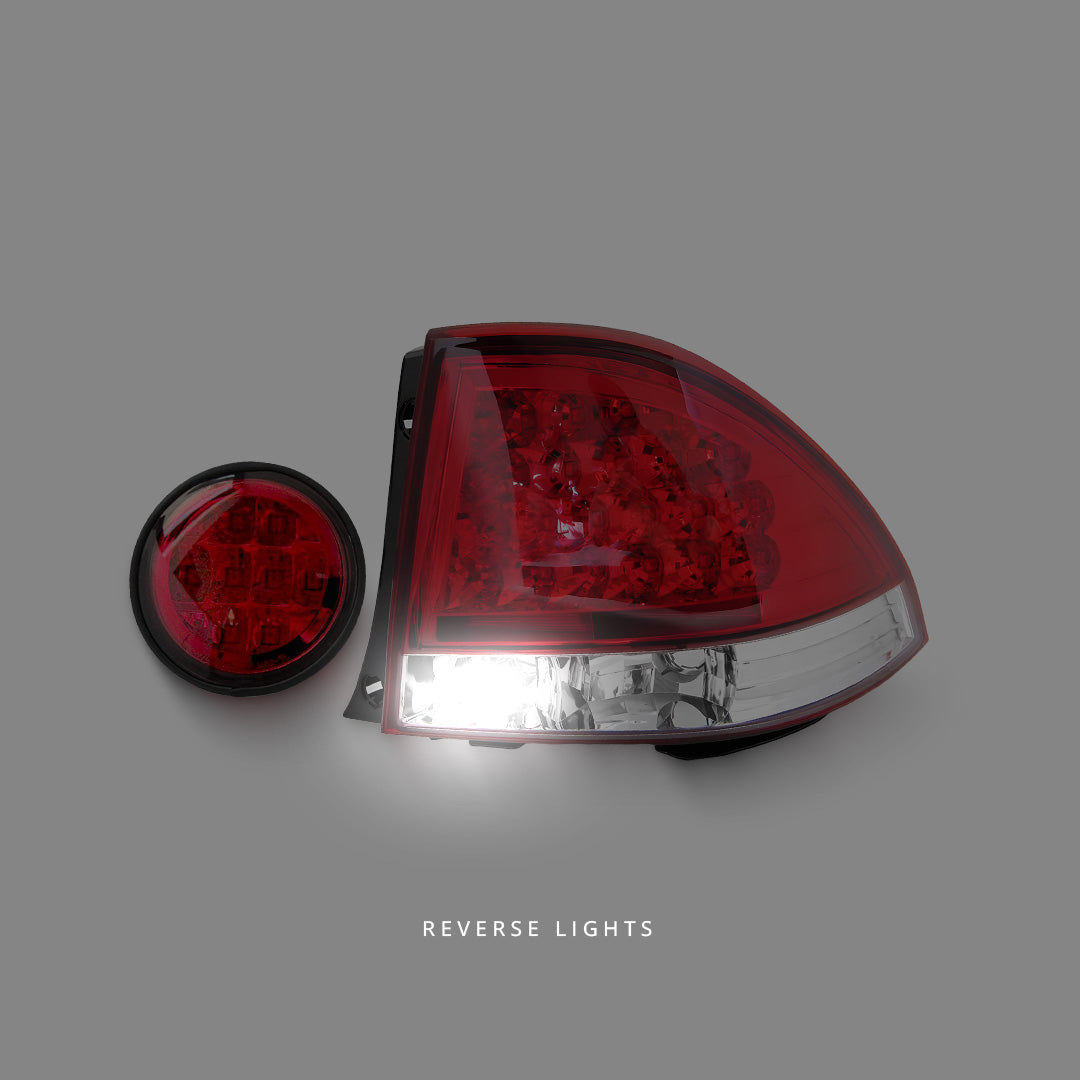 Lexus IS GXE10 / JCE10 (1999 - 2005) Clear Red LED Tail Lights and Fog Lights LH + RH
