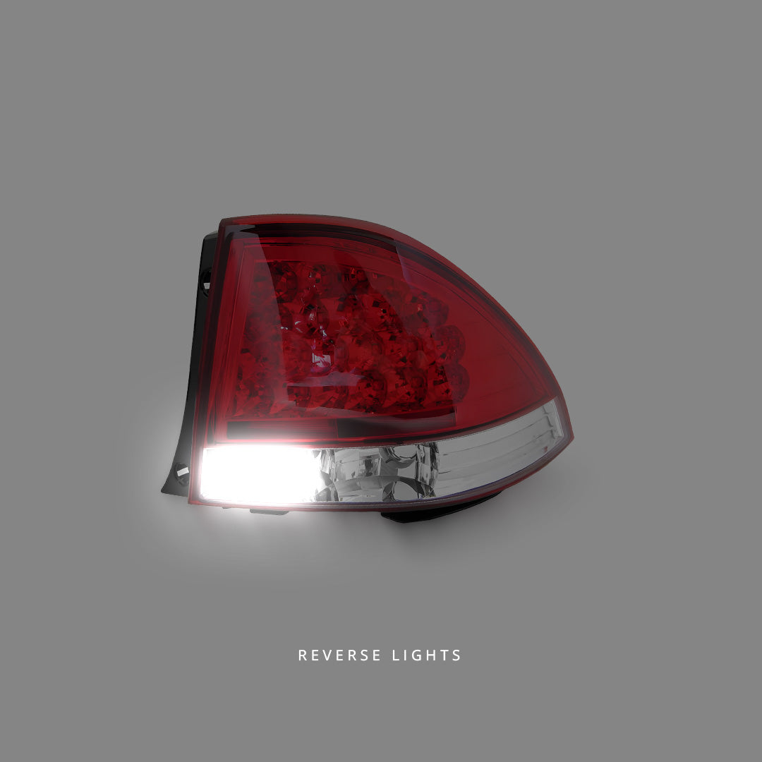 Lexus IS GXE10 / JCE10 (1999 - 2005) Clear Red LED Tail Lights LH + RH