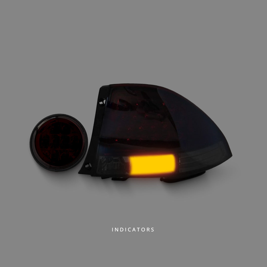 Lexus IS GXE10 / JCE10 (1999 - 2005) Smoke Red LED Tail Lights and Fog Lights LH + RH