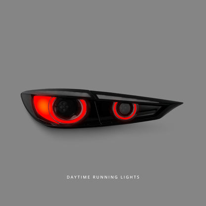 Mazda 3 BM / BN (2014 - 2018) Sequential Smoke 3D LED Stripe Tail Lights LH + RH