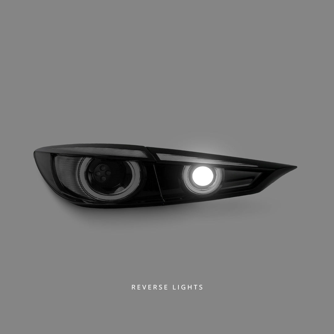 Mazda 3 BM / BN (2014 - 2018) Sequential Smoke 3D LED Stripe Tail Lights LH + RH