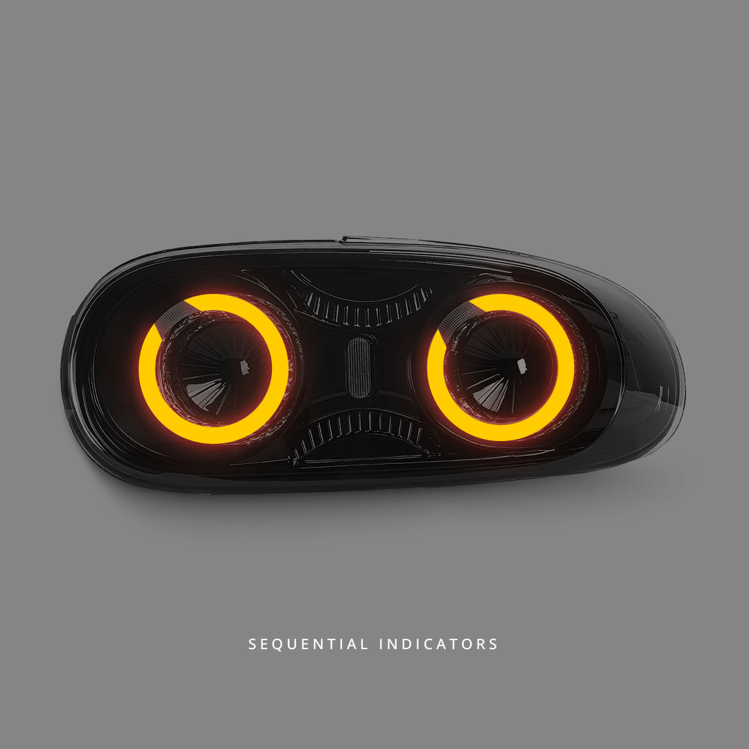 Mazda MX-5 NC (2005 - 2015) Sequential Smoke 3D Full LED Tail Lights LH + RH
