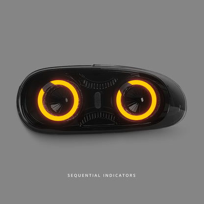 Mazda MX-5 NC (2005 - 2015) Sequential Smoke 3D Full LED Tail Lights LH + RH