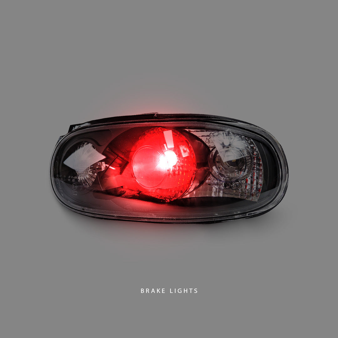 Mazda MX5 NA (1989 - 1998) Black Rear Tail Lights LH + RH